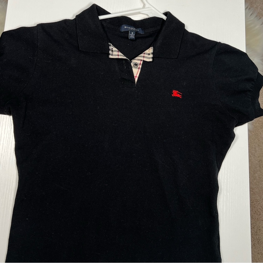 Burberry Brit Exploded Check Pattern Black Crew N… - image 1